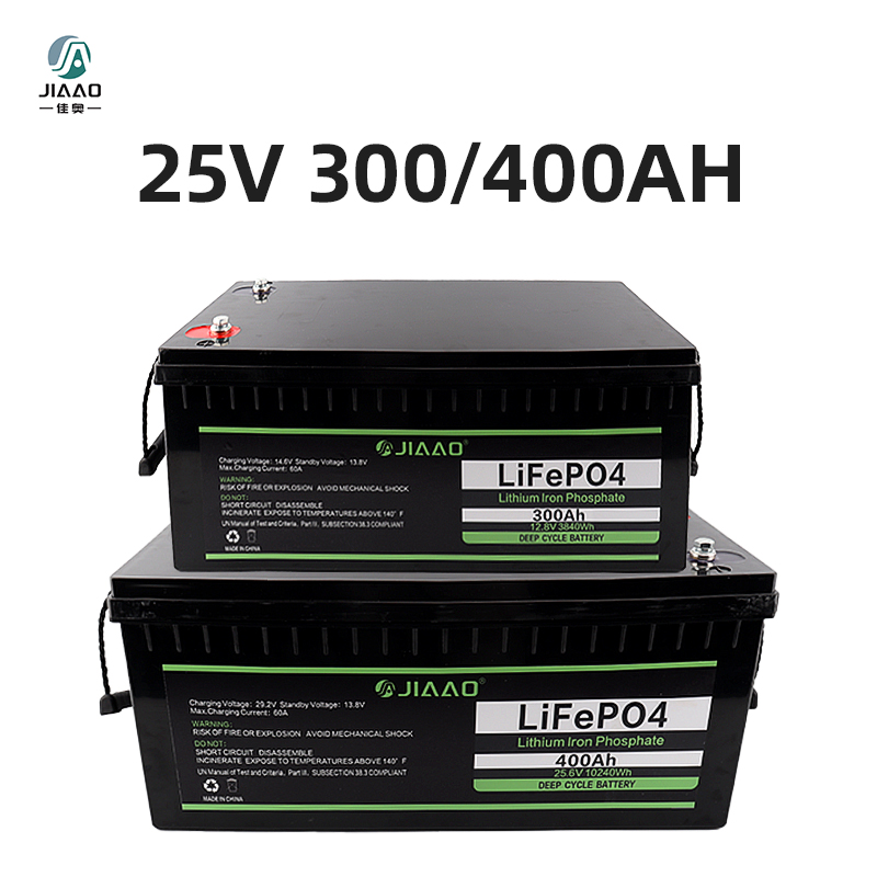 25V 300/400Ah  Rechargeable LiFePO4 lithium ion batteries battery with bluetooth BMS